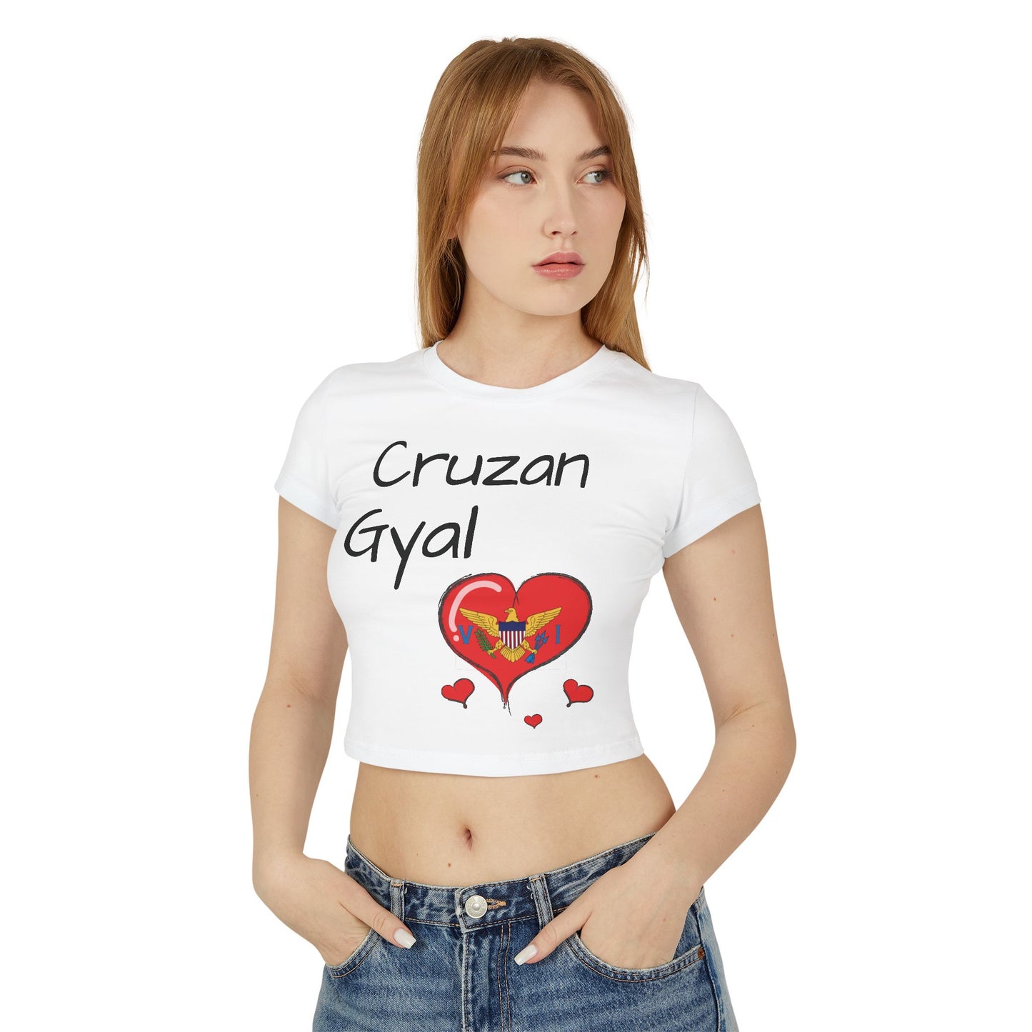 "Cruzan Gyal" W&W Crop Top Tee