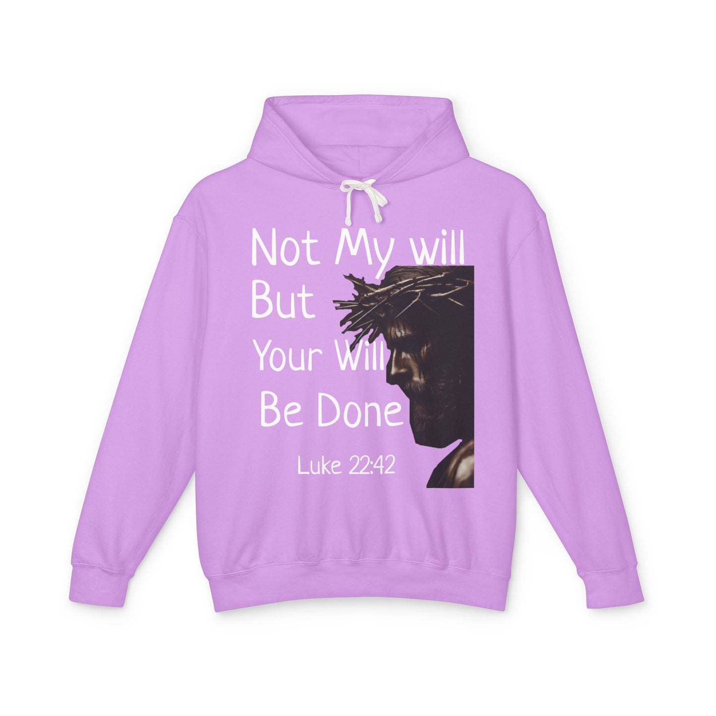 Christian Hoodie "Luke 22:42" with john 3:16 on the back, W&W product line