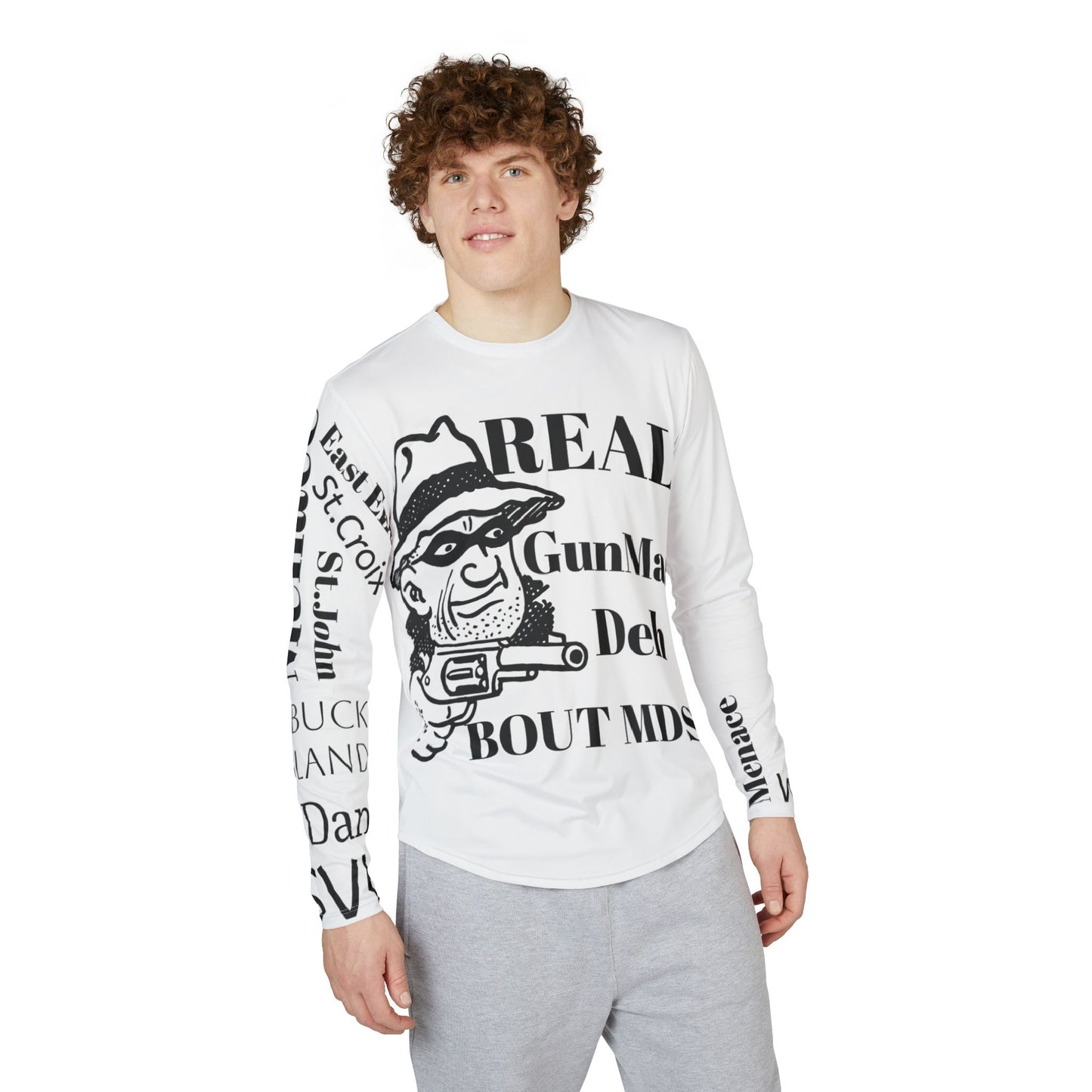"Real Gunman Deh Bout MDS!" W&W UV Protection Long Sleeve